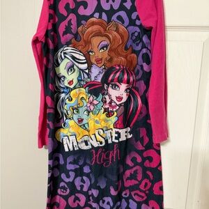 Monster High Pink and Purple Kids Pajama Nightgown
